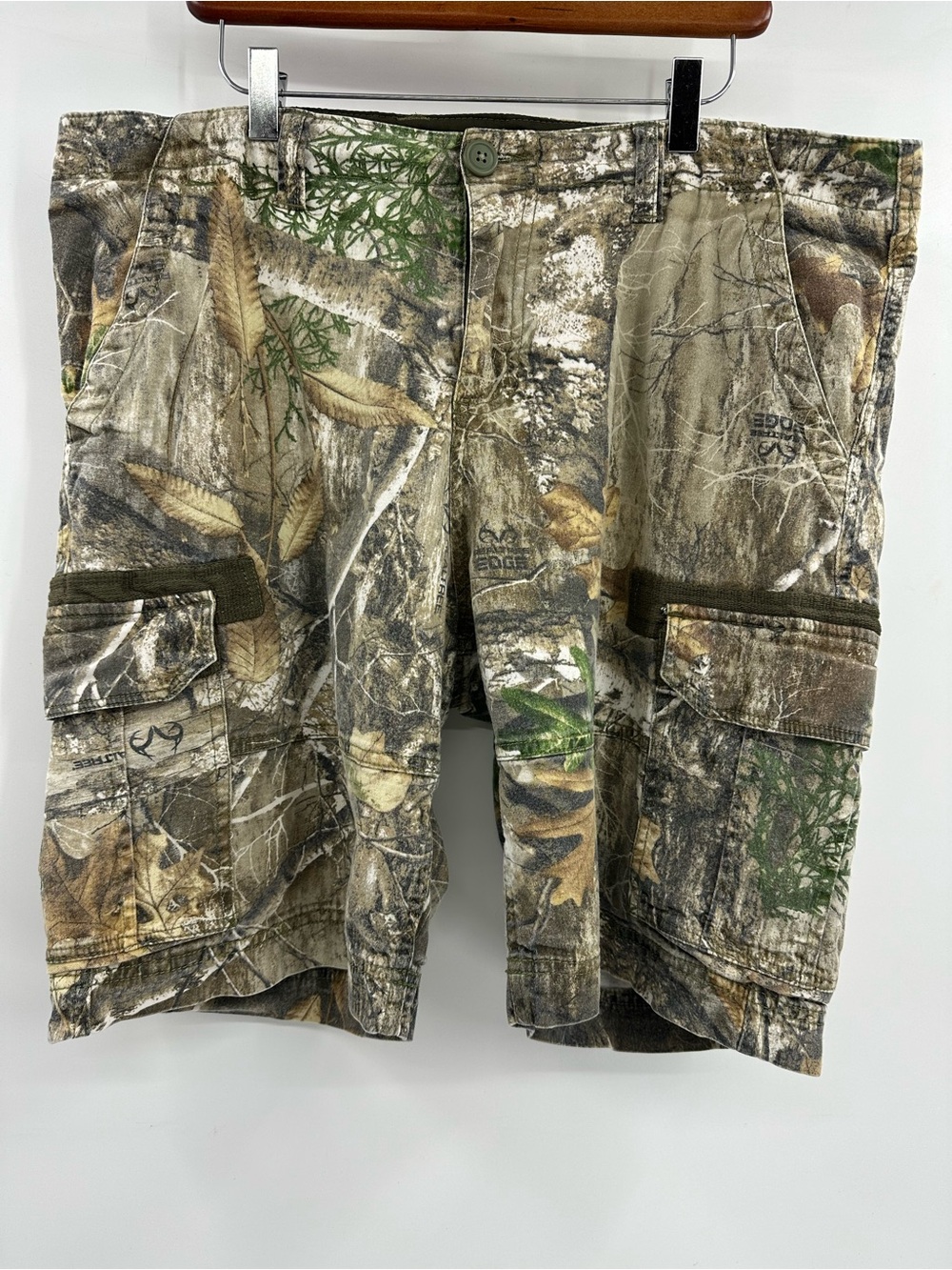 George Men's Camo Cargo Shorts in Green/Brown